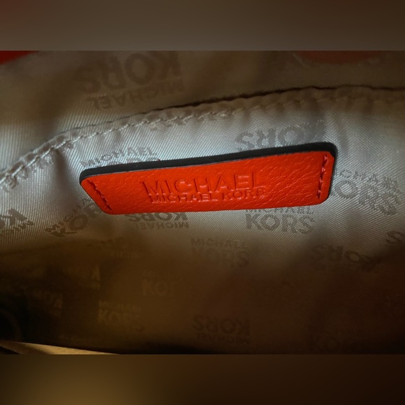 Michael Kors Red Leather Chain Shoulder Bag - Picture 9 of 9